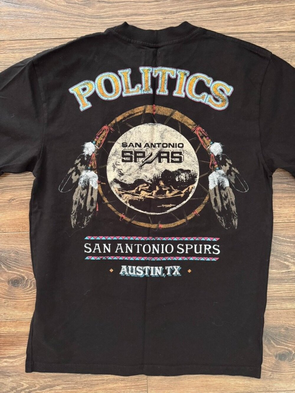 Spurs x Sneaker Politics Austin Harley Style Graphic Tee Small